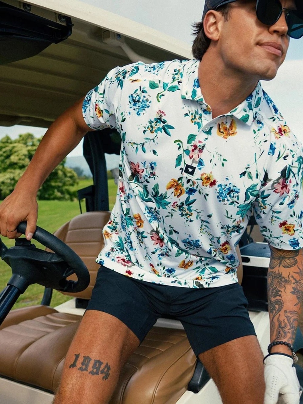 Bad Birdie Poetic Justice Floral
Short Sleeve Performance Stretch
Golf Polo XL - Picture 2 of 12
